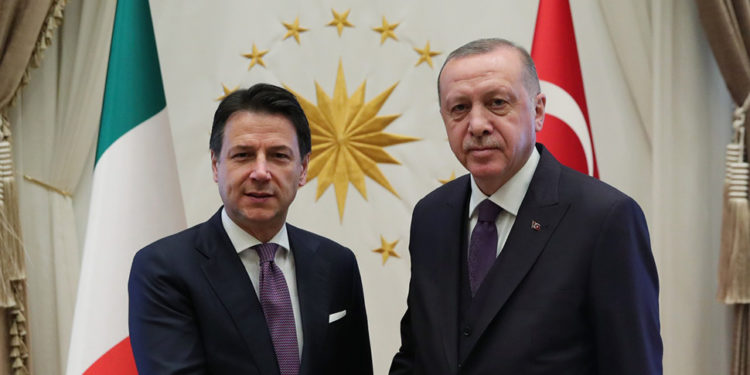 Cumhurbaşkanımız Erdoğan, İtalya Başbakanı Conte'yi kabul etti